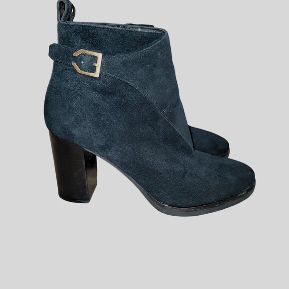 Cole Haan Womens 8 Chunky Suede Ankle Boots Fall Workwear Minimalist Grunge Y2K - Picture 5 of 9